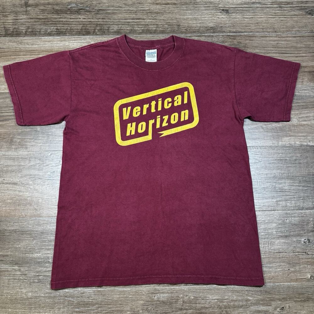 Vertical Horizon Summer Tour 2001 T Shirt Mens M Burgundy Gildan